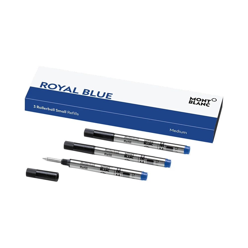 Montblanc Rollerball Small Refills, 3 pcs., royal blue, M