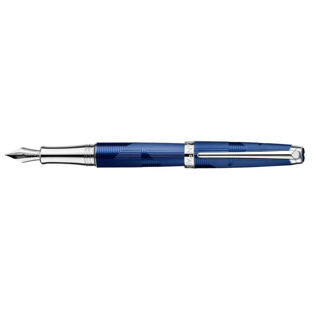 Caran d'Ache Léman Bleu Marin Fountain Pen, rhod.-plated, B