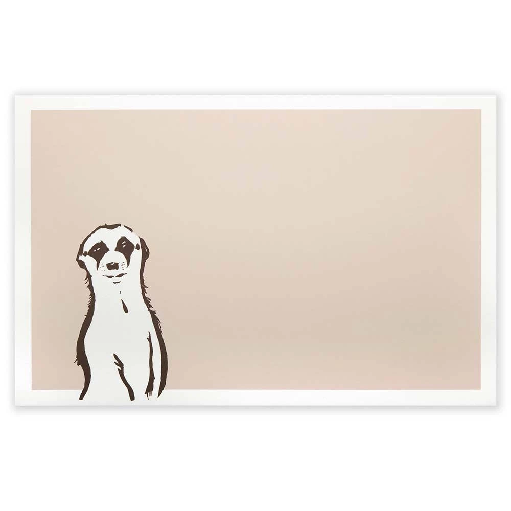 Meerkat Greeting Card – Smooth Ivory