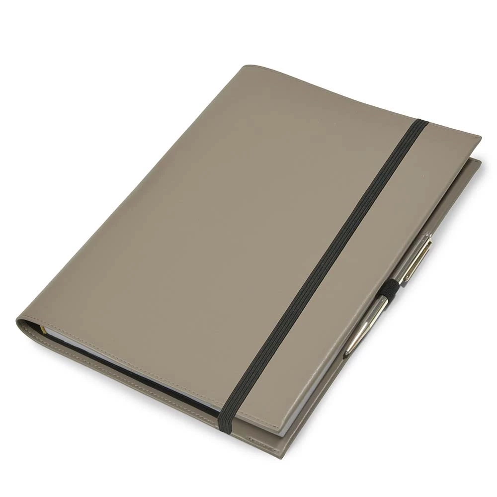 Book cover A4 for LEUCHTTURM1917 notebooks, leather, taupe