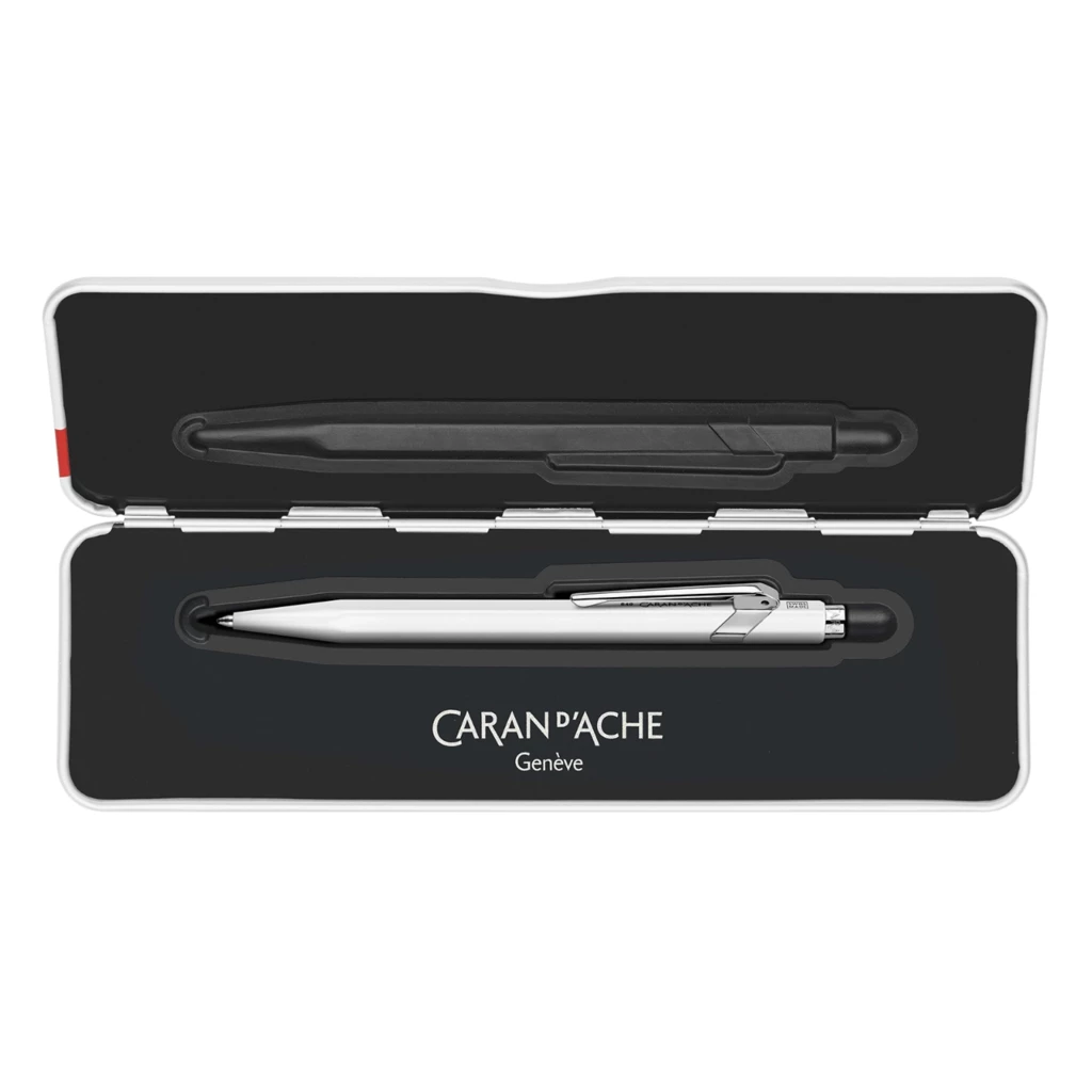 Caran d'Ache 849 Pop Line Ballpoint Pen, gift box, white