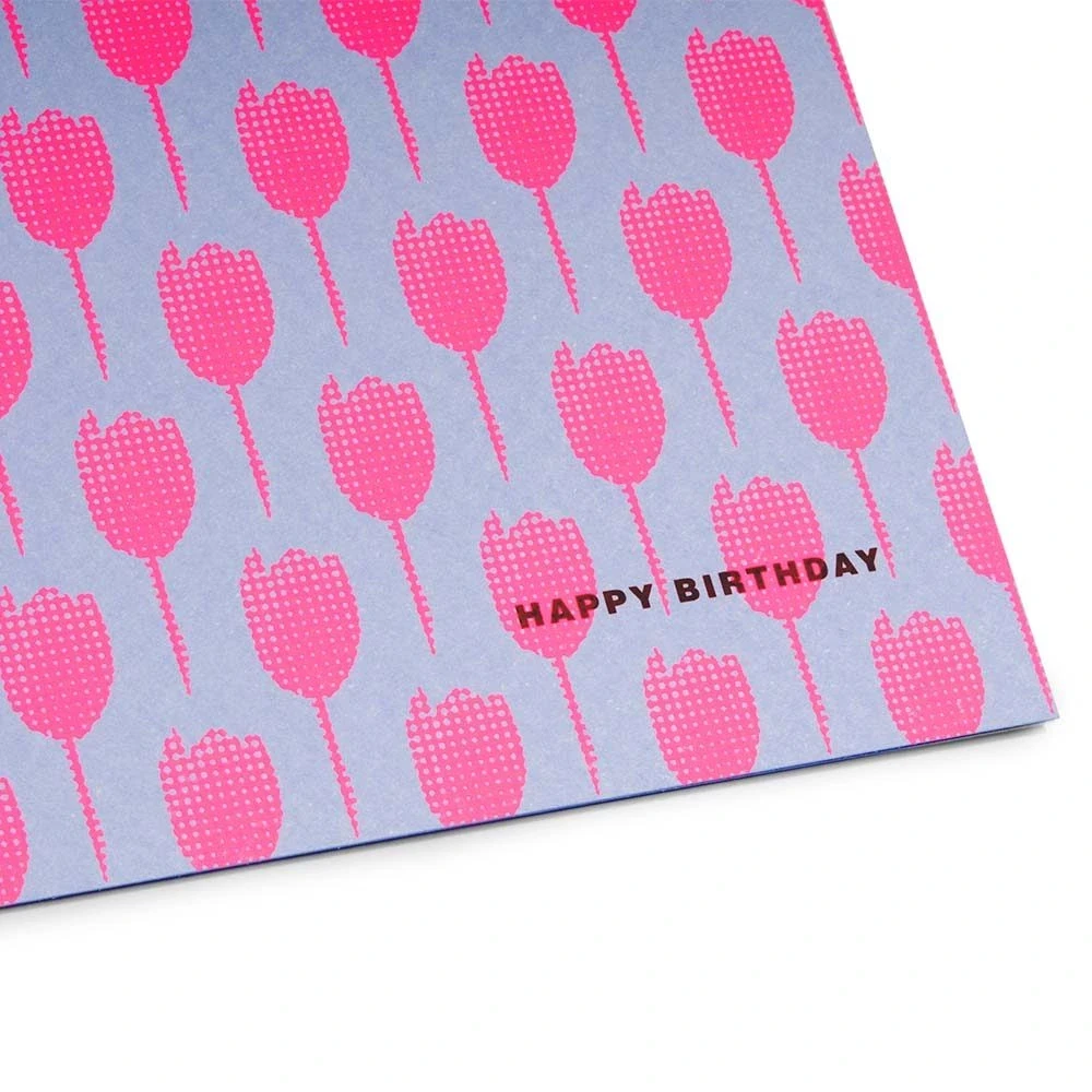 Field Post Birthday Greeting Card – Pink