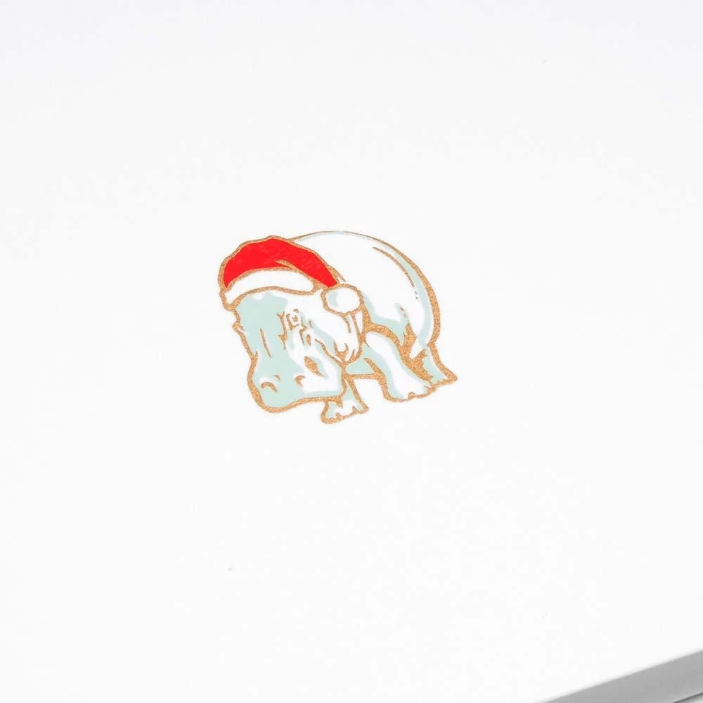 Christmas card christmas hippo