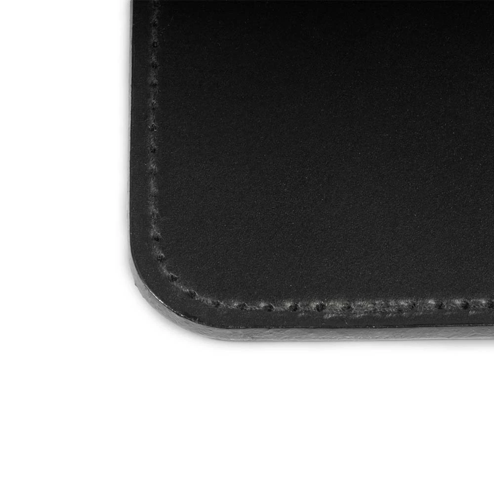 Mouse Mat, leather, 24.5 x 21  cm, black