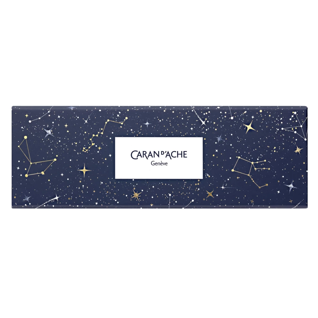 Caran d’Ache 849 Ballpoint Pen, Cosmic Blue Gold