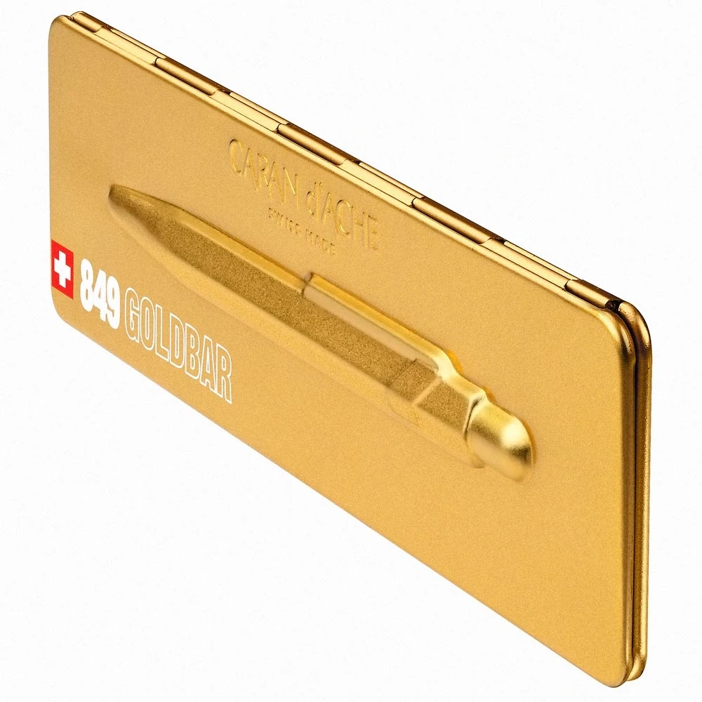 Caran d'Ache 849 Metal Ballpoint Pen Goldbar