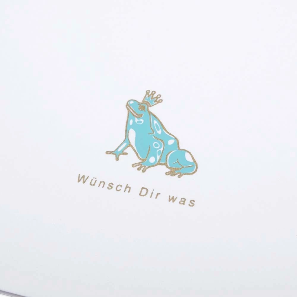 Greeting card frog Wünsch Dir  was