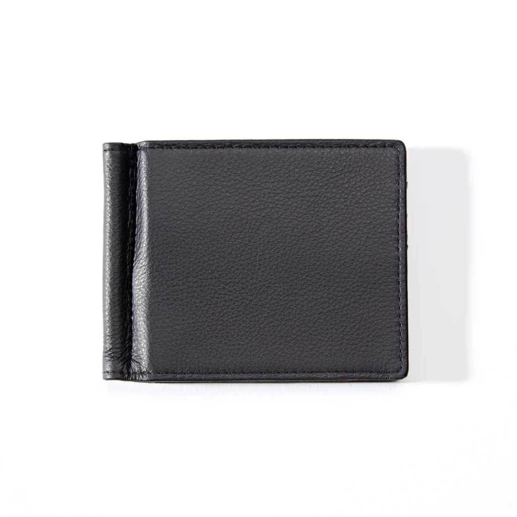 Card Wallet with Money Clip, 6 cc, Kollektion 1977, leather