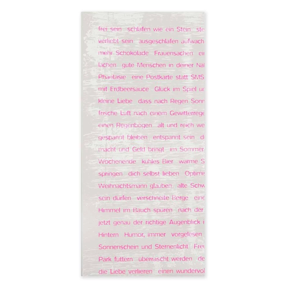 Greeting card wishes neon pink
