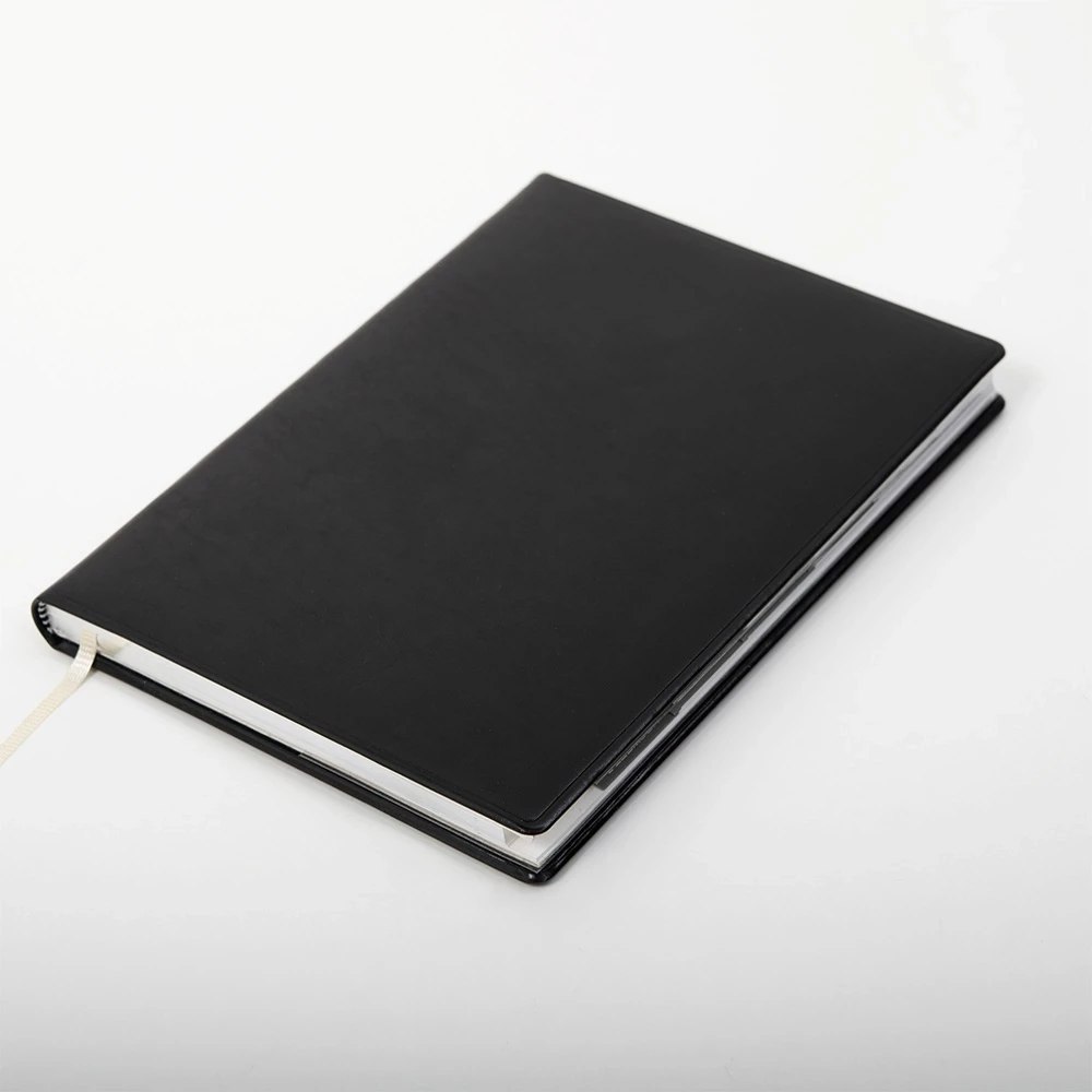 Konsul weekly calendar 2026 Verona onyx black, silver edging