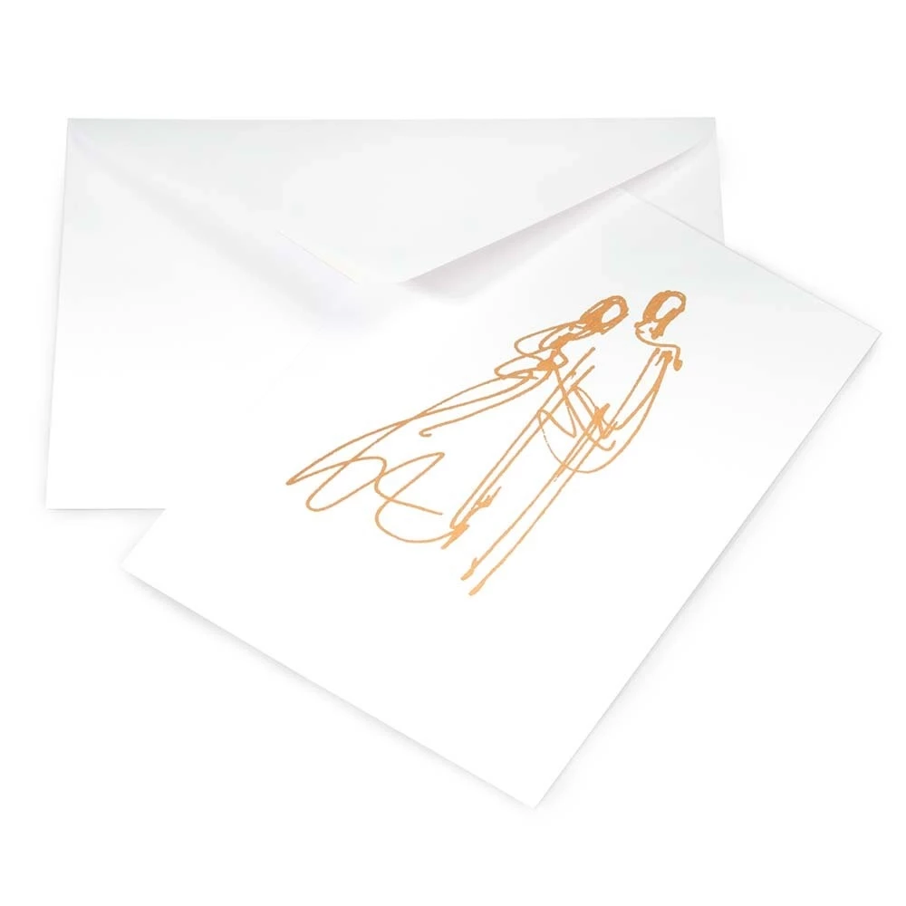 Greeting card marriage smooth  white
