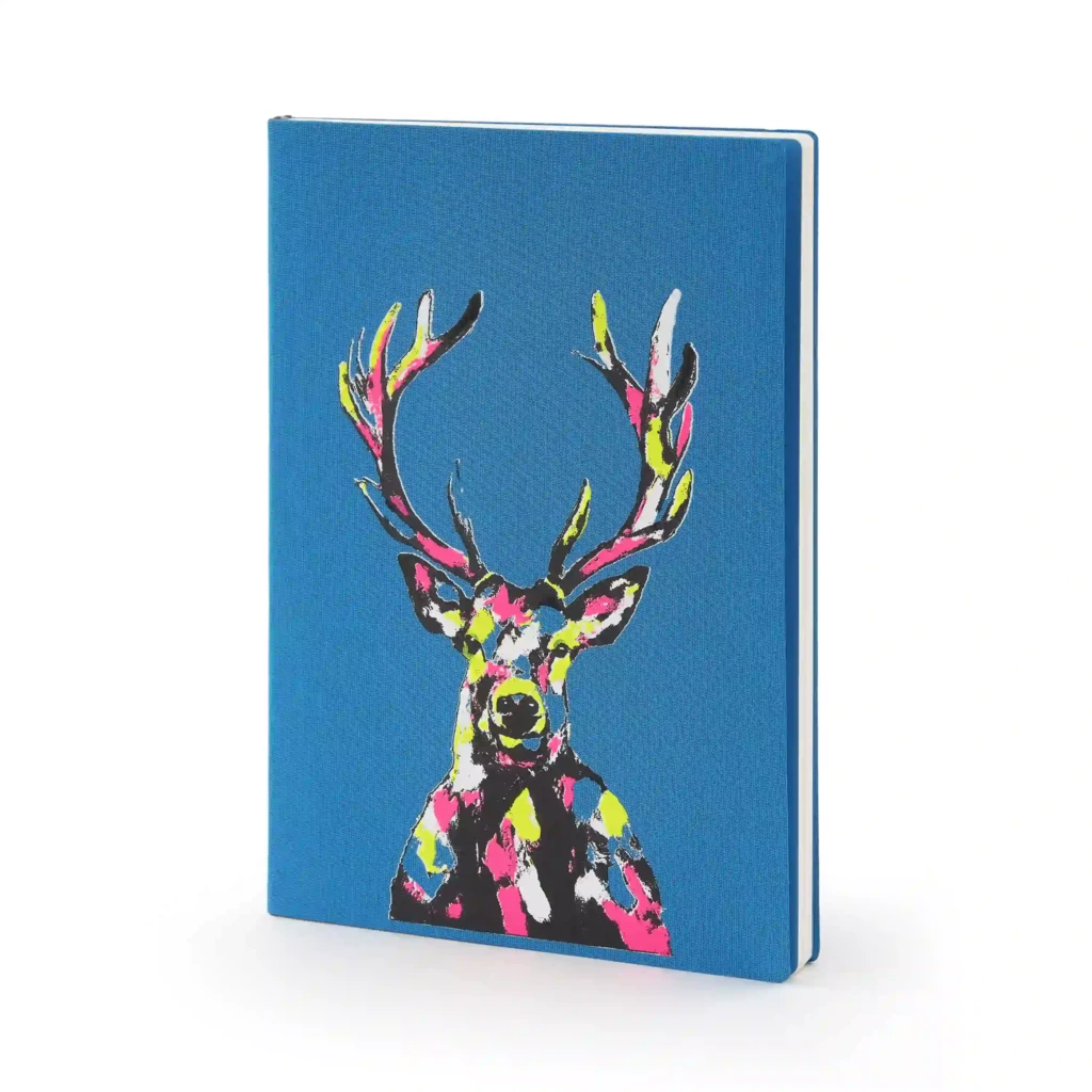 Hirsch Notebook A4, plain, turquoise