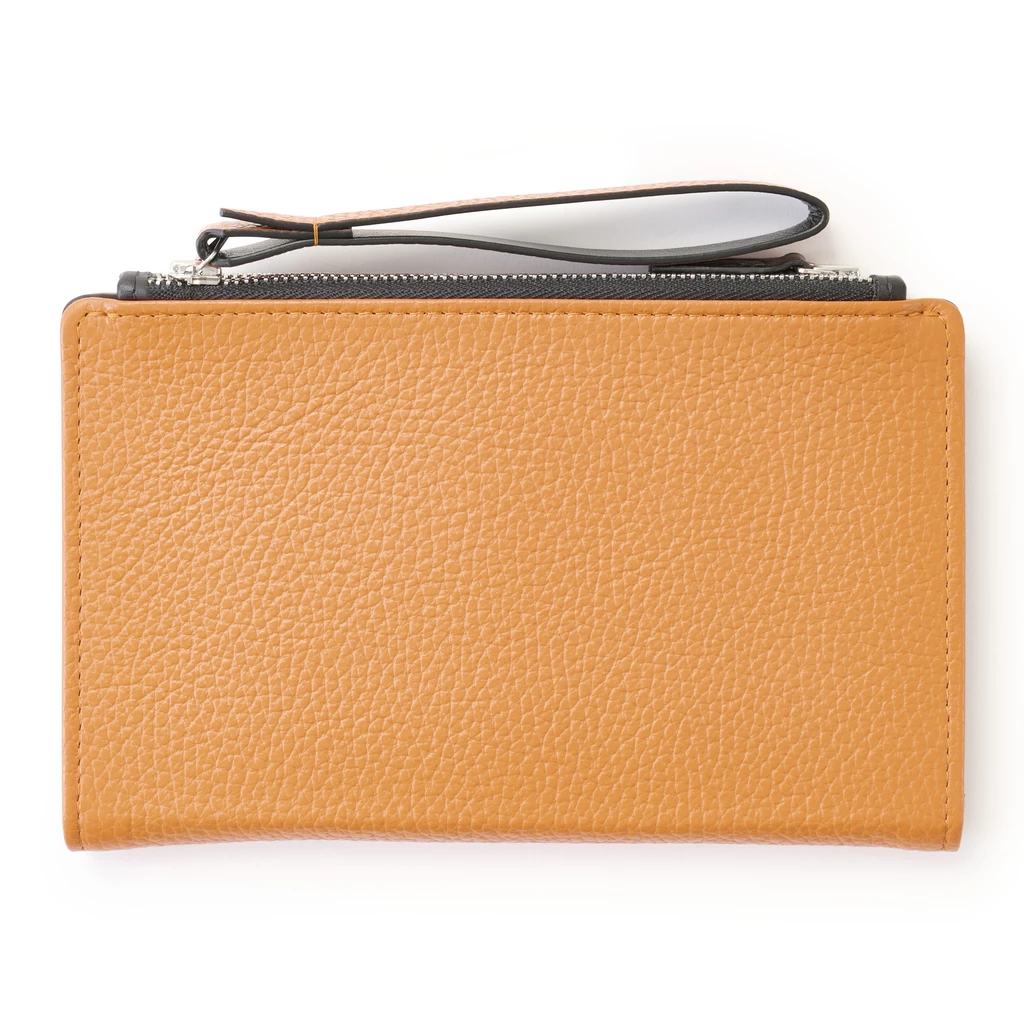  Bethge - Leather Wallet - Double Zip - Adri - Orange