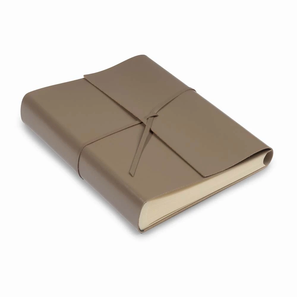 Photo Album, 50 pages, leather cover, 23x30 cm, latte