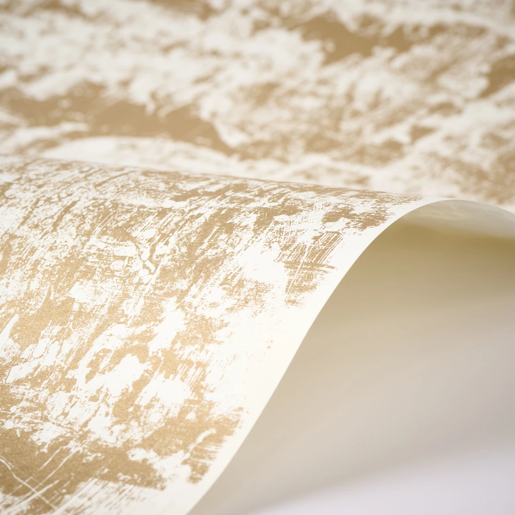 Wrapping paper patina gold/ivory 50 x 70 cm, 3 sheets