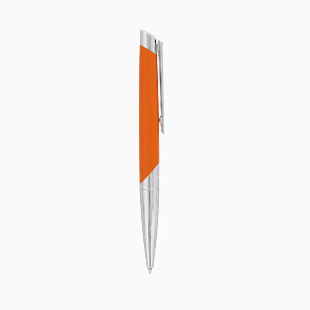 st_dupont_kugelschreiber_defi_matt_orangechrom_1 S.T. Dupont Défi Ballpoint Pen, orange/chrome
