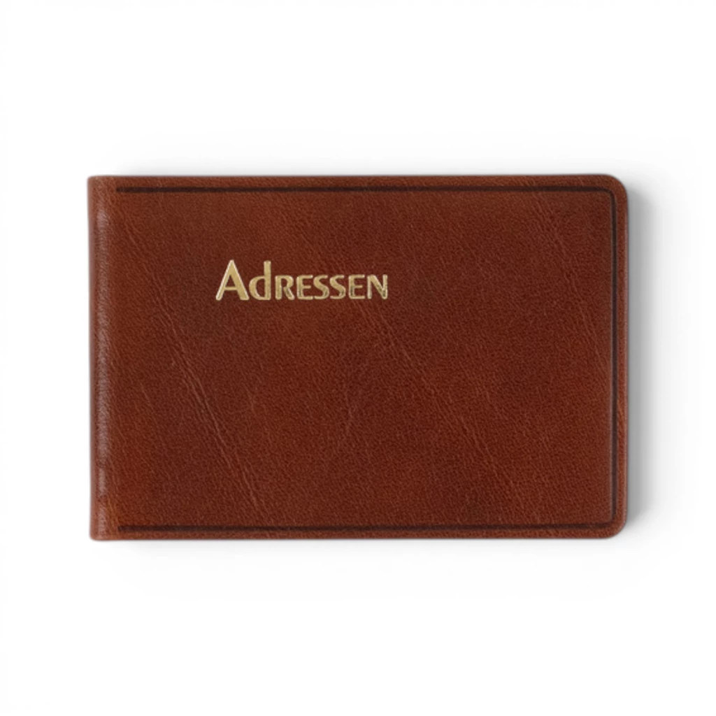 Adressbuch Ausgabe No. 22 Rindvoll Verona Leder cognac-braun