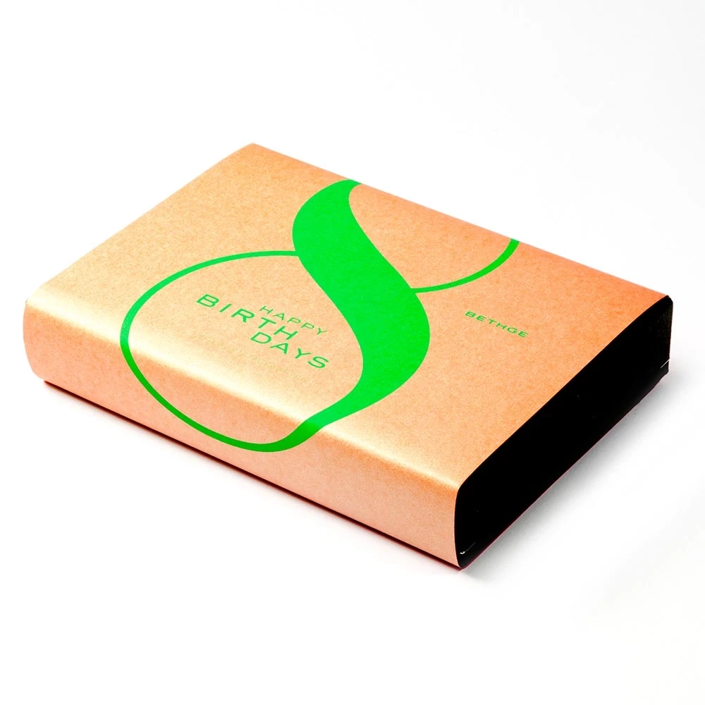 Greeting card set Happy Birthdays Diplomat with 8 folding cards