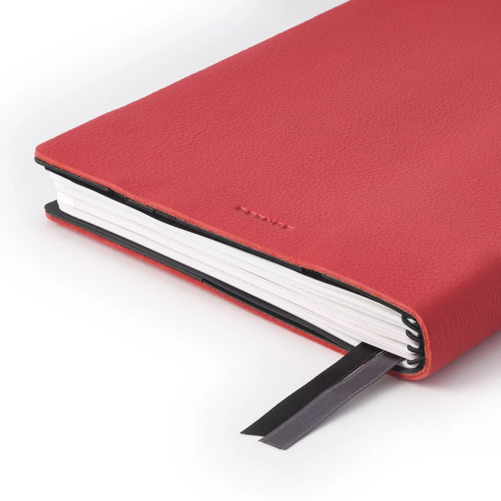 Whitebook Calf Soft leather ML red