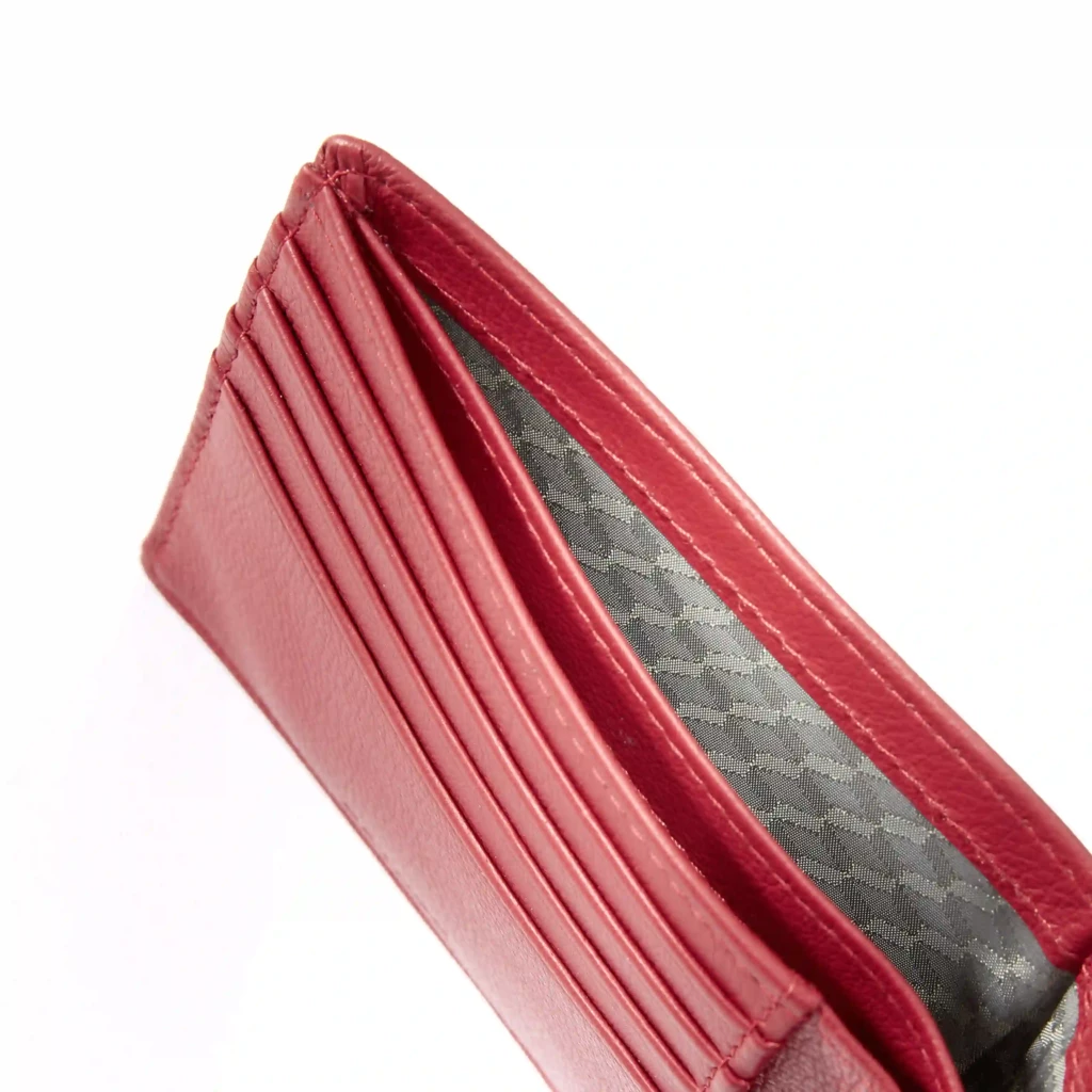Card Wallet, Kollektion 1977,  leather, red