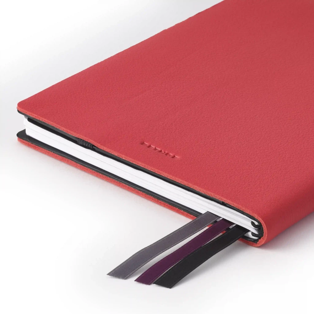 Whitebook, soft calf leather,  MX, red