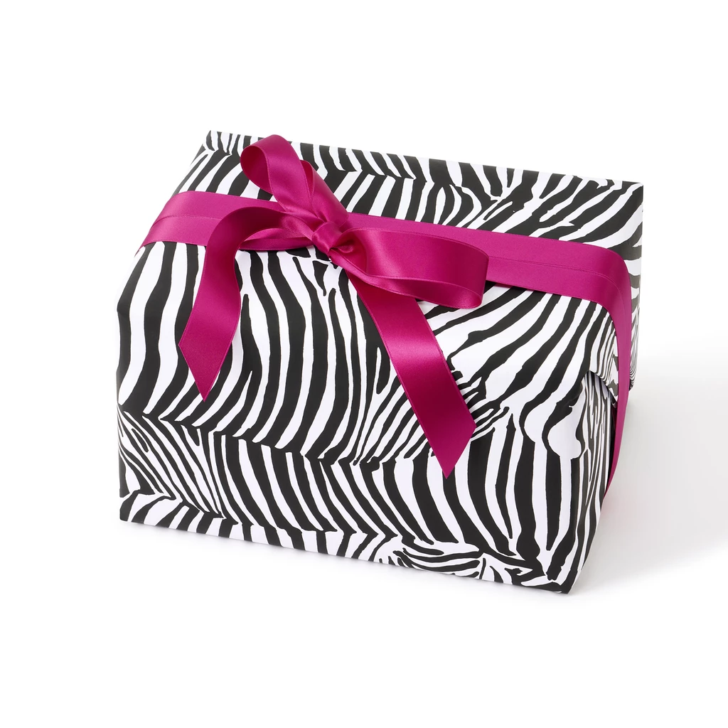 Wrapping paper zebra black/white 50 x 70 cm, 3 sheets