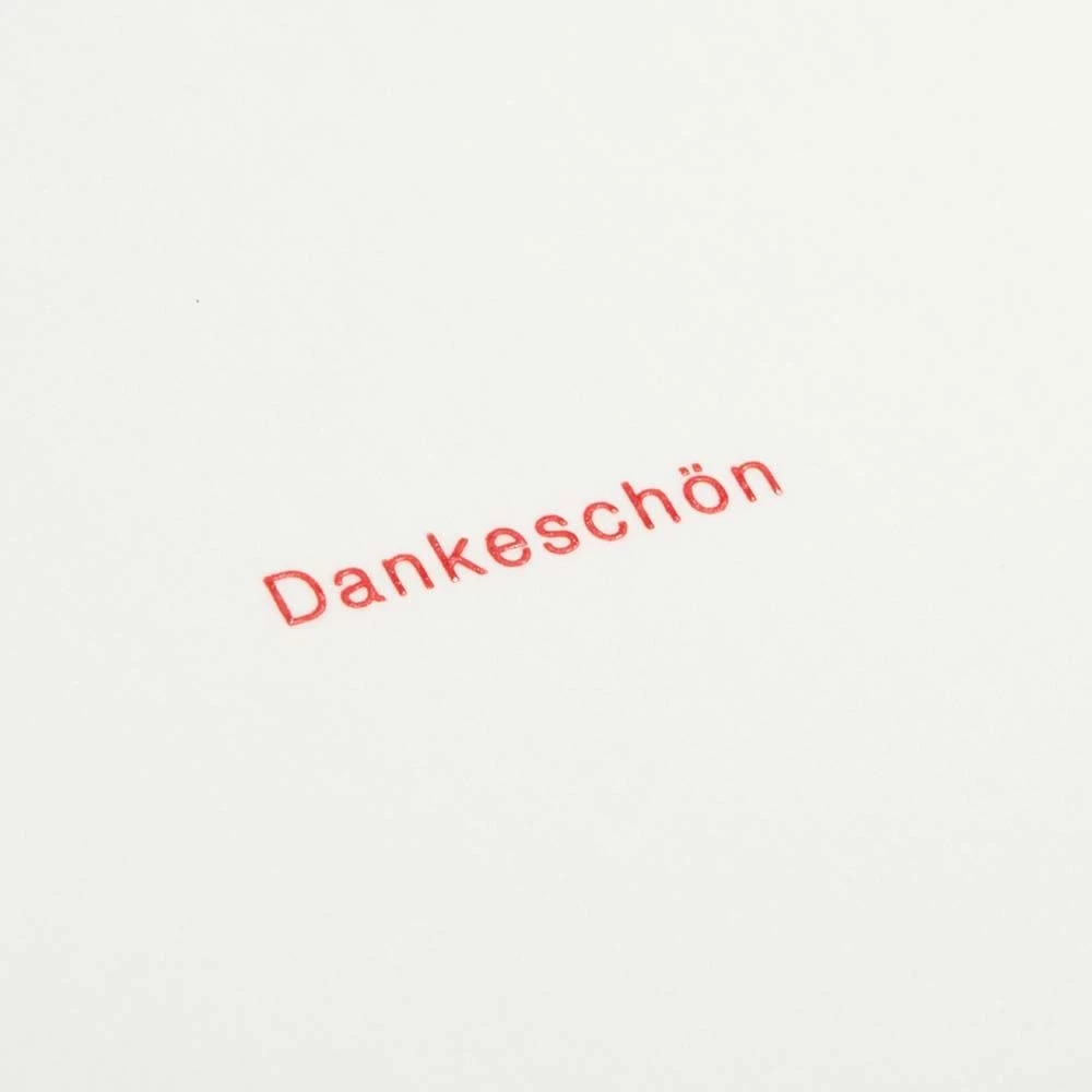 Greeting card Thank You Helvetica