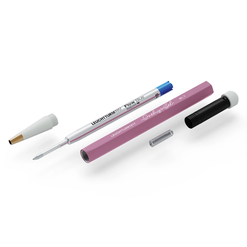 Drehgriffel Nr. 1, Dusty Rose - Ballpoint pen with royal blue ink