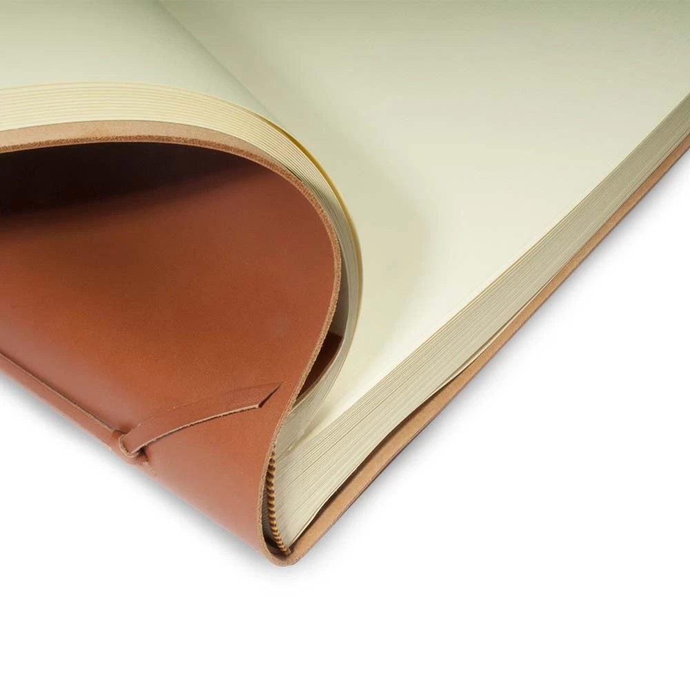 Photo Album, 50 pages, leather cover, 45x45 cm, tan