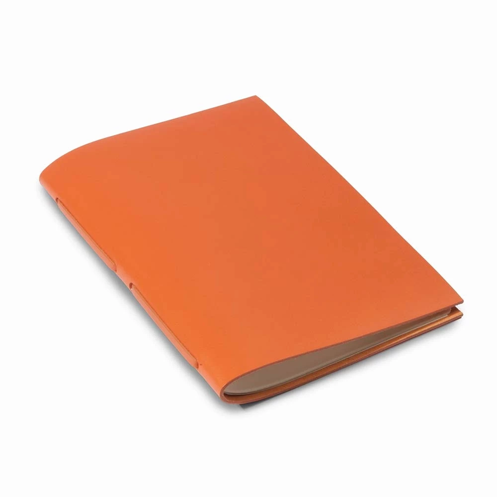 leder_gaestebuch_22_blatt_buettenpapier_4 Guest Book, 22 pages, laid paper, leather, 17x24 cm, orange