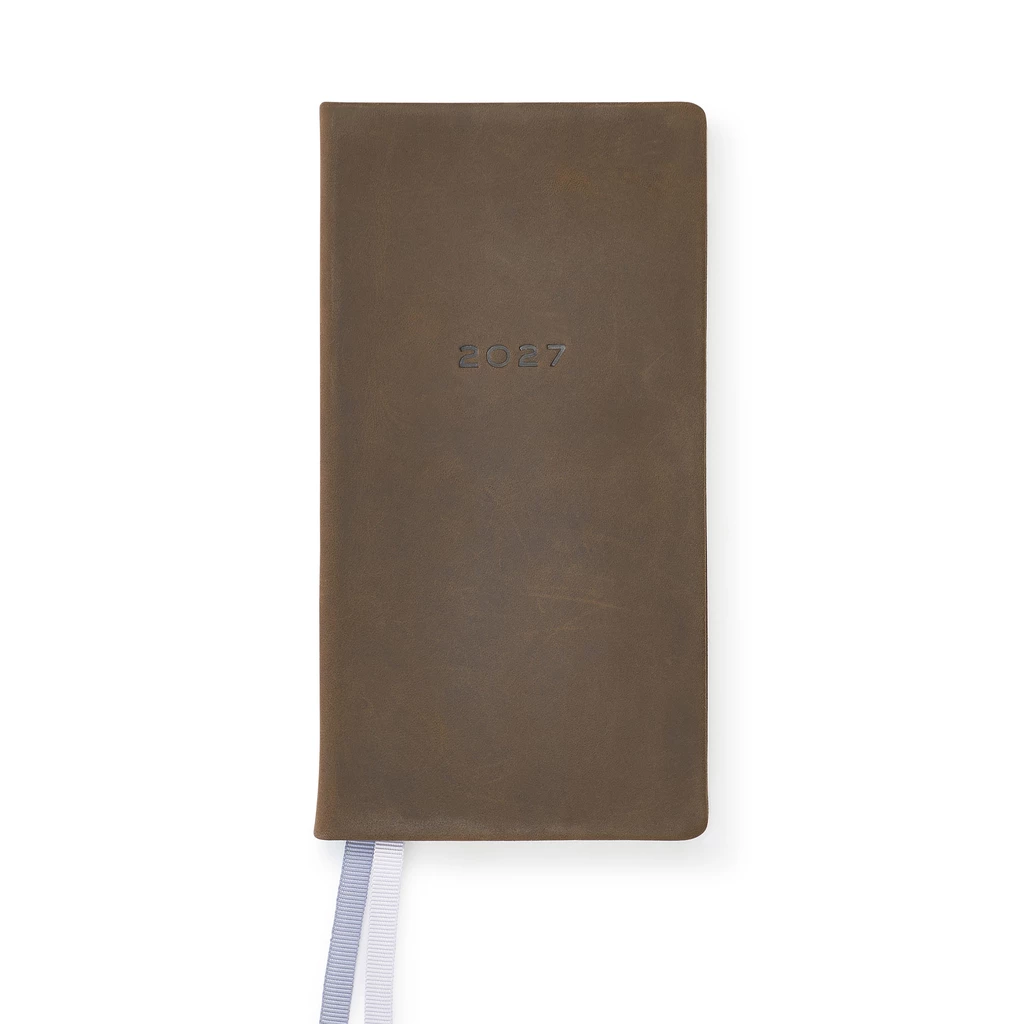 Pocket Datebook 2027 Wild Pink Leather