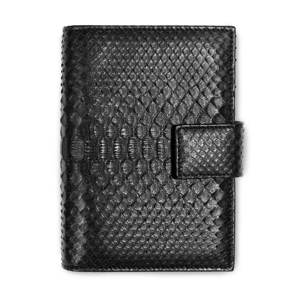 Personal Organiser, python leather, black