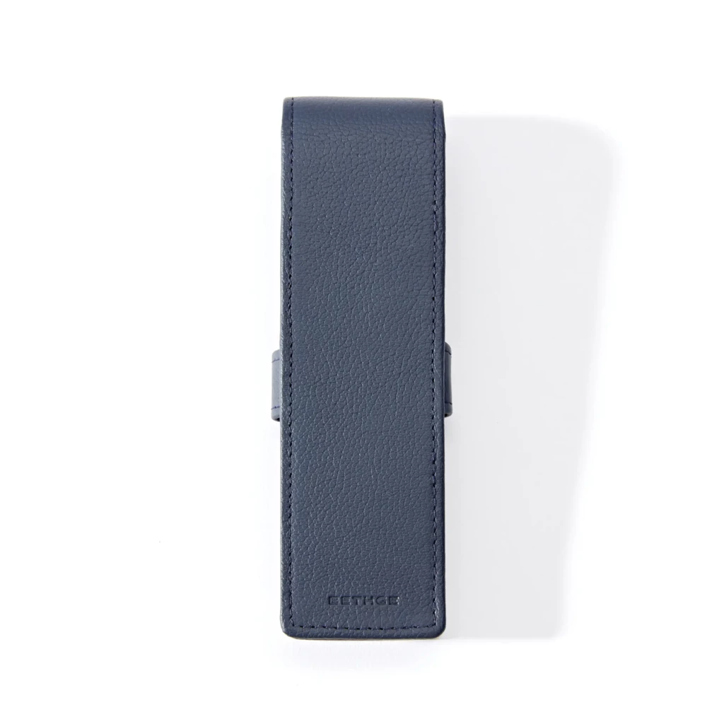 Pen Case for 2 Pens, Kollektion 1977, leather, blue