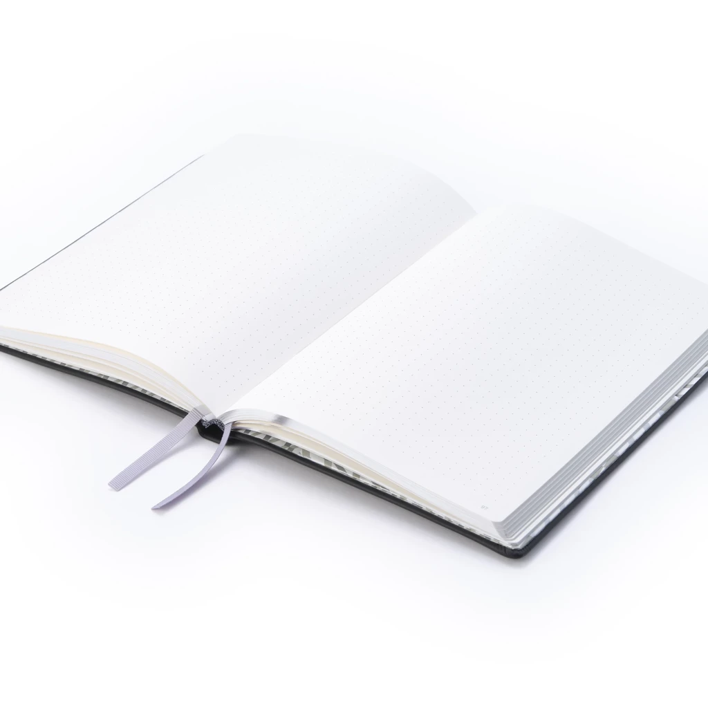 Notebook A5, leather, Cracked Orange, dotted