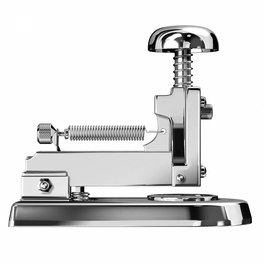 El Casco M5 Stapler, small, chrome with felt on base