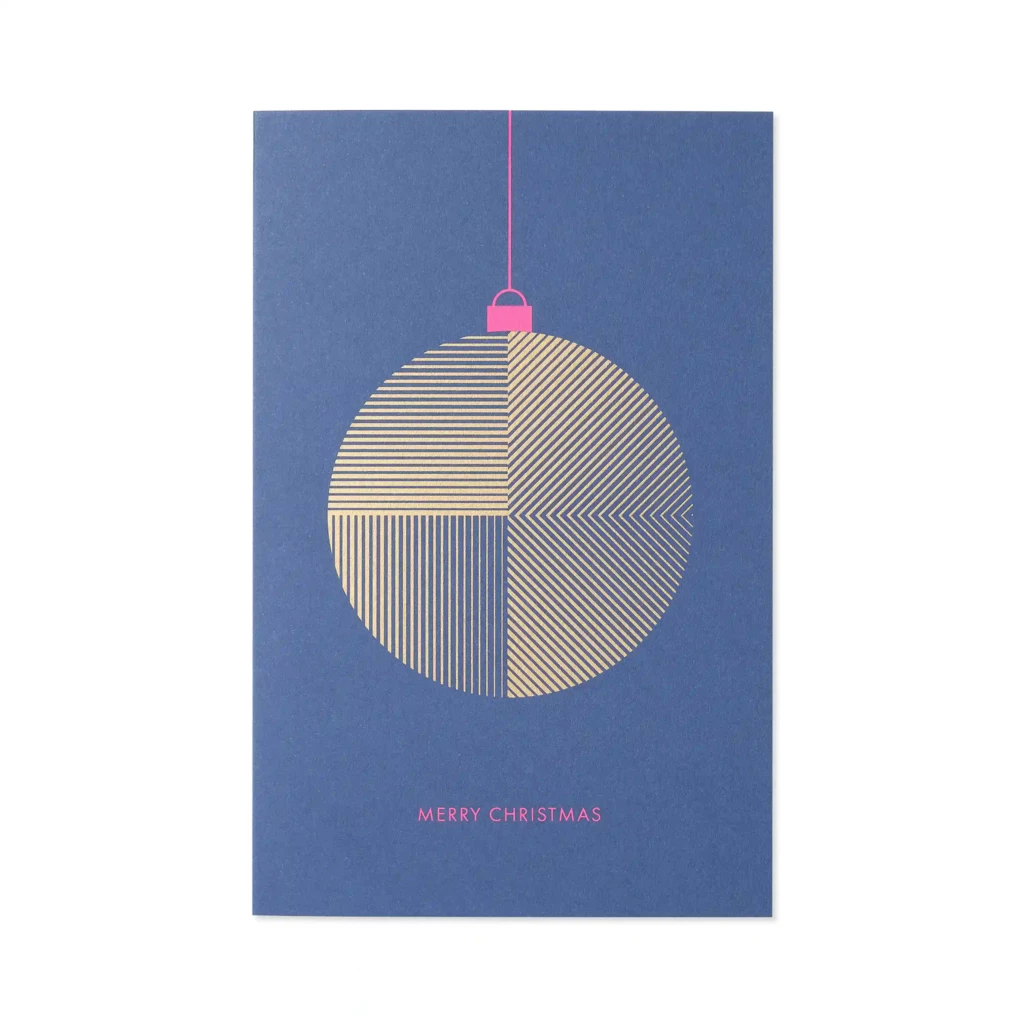 Line Art Greeting Card “Bauble”