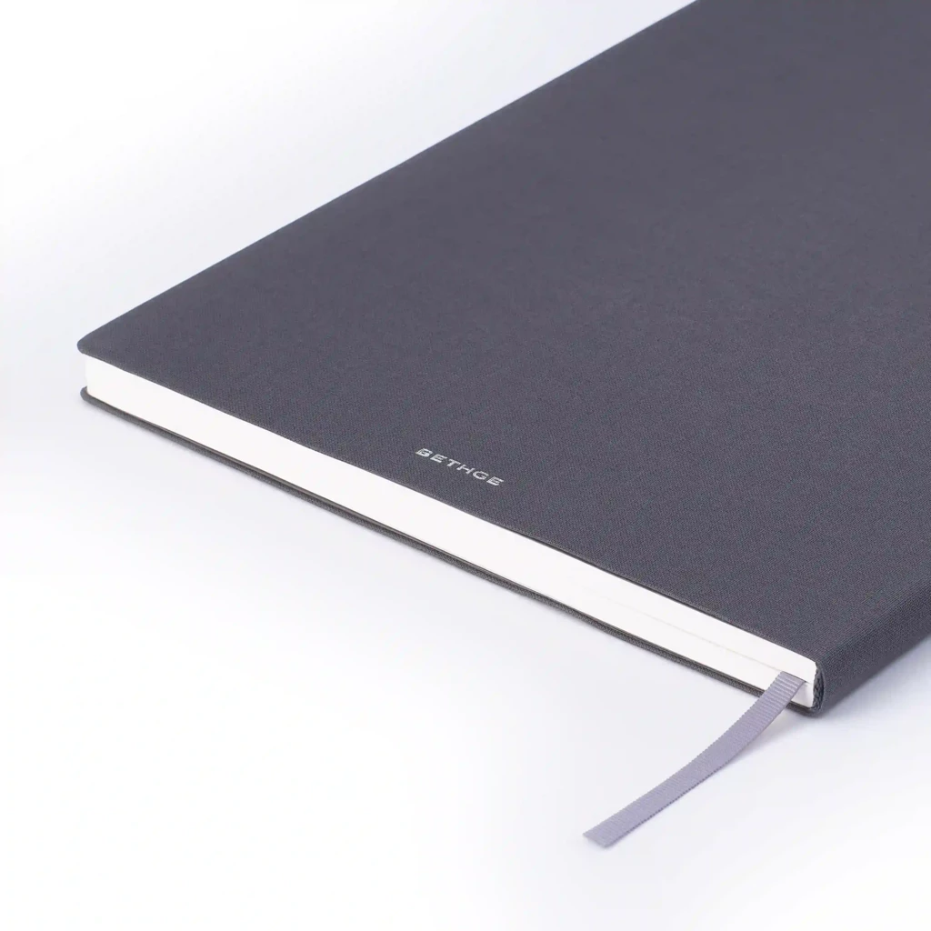Notebook A4, linen, Granite, ruled
