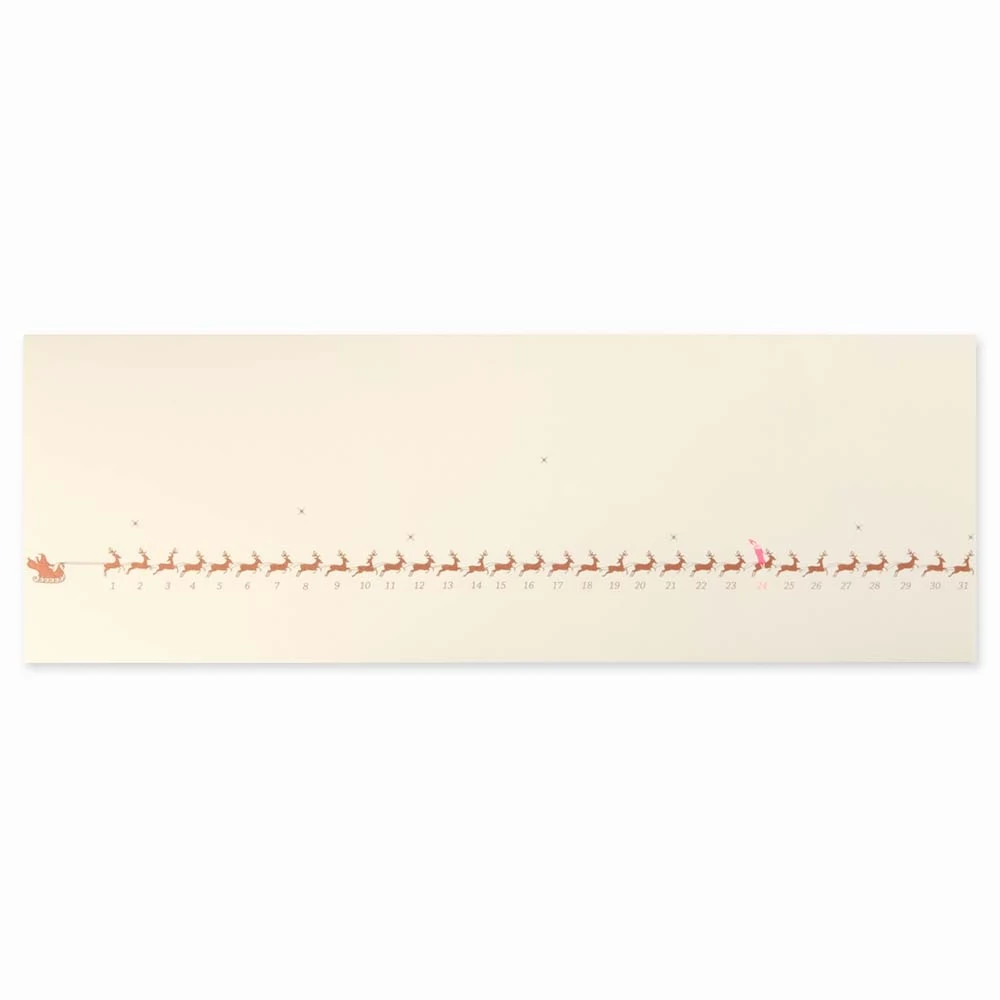Christmas card reindeer galopp