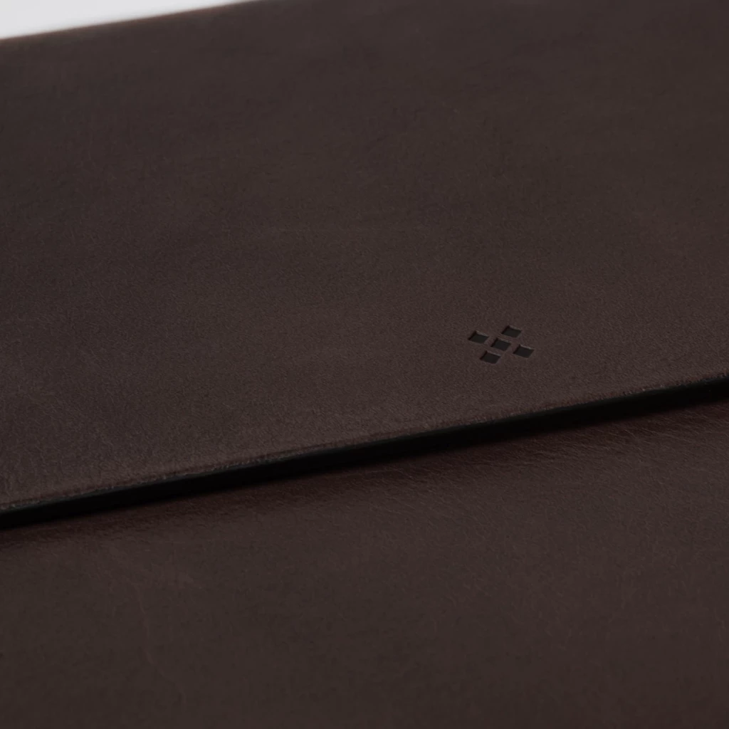 LEGENDÄR SLYMM Briefcase, leather, dark brown