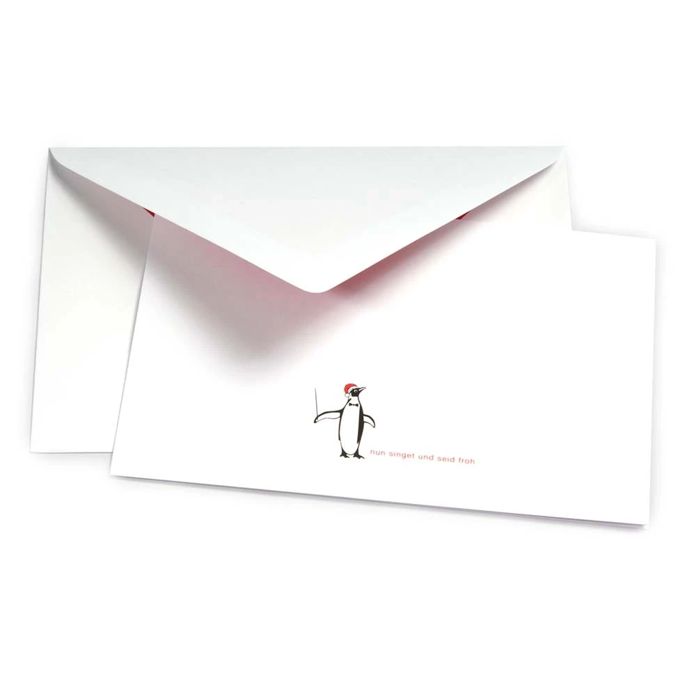 weihnachtskarte_christmas_pinguin_nun_singet_und_seid_froh_1 Christmas card christmas penguin nun singet und seid froh