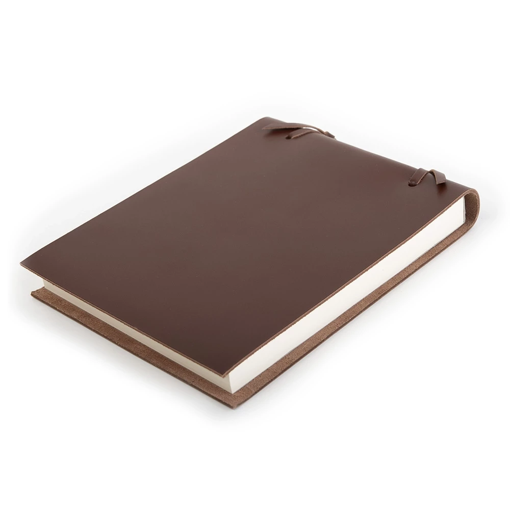 Sketchpad Blocco, leather, large, dark brown