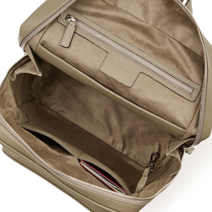 Adri Leather Backpack – Taupe