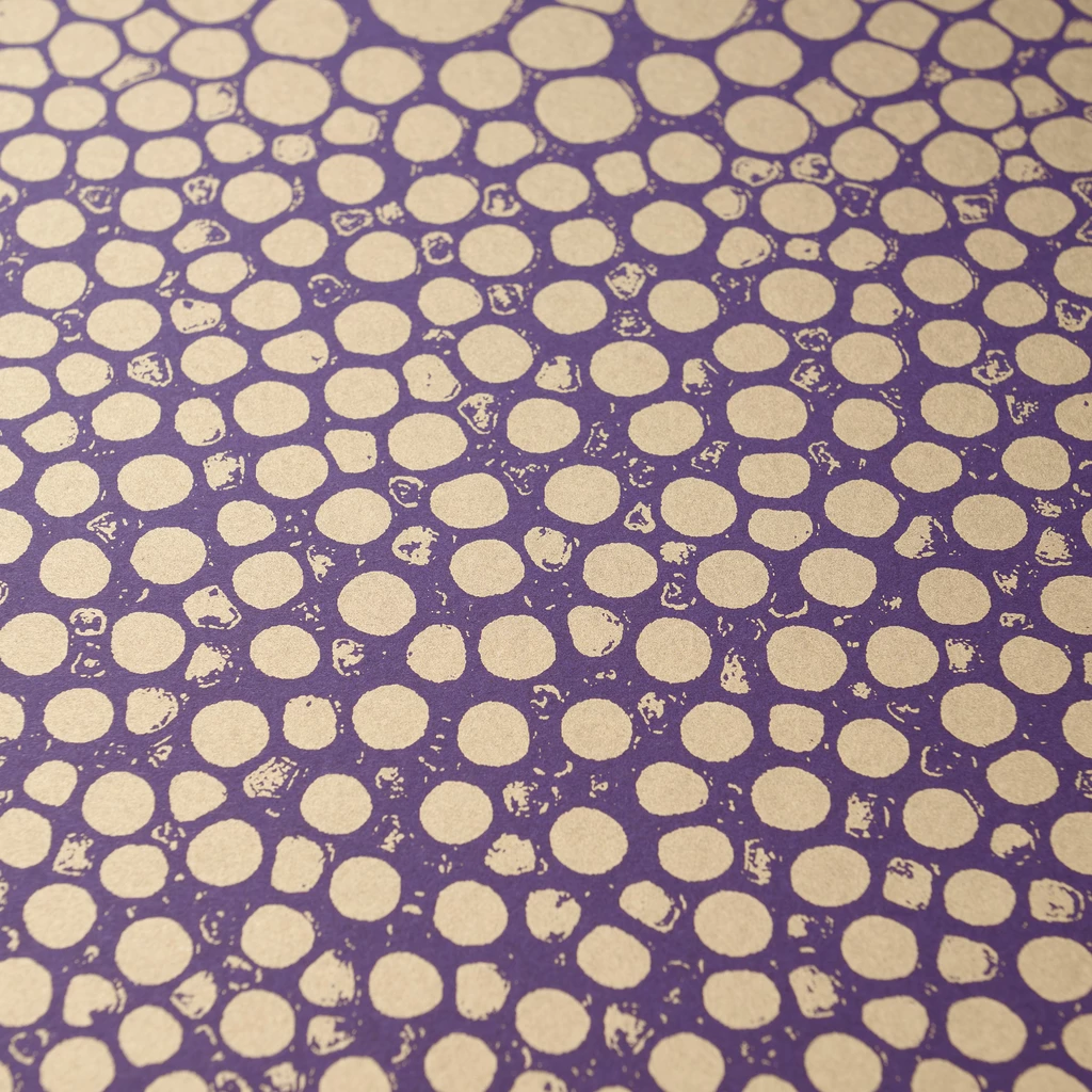 Wrapping paper stingray aubergine 50 x 70 cm, 3 sheets