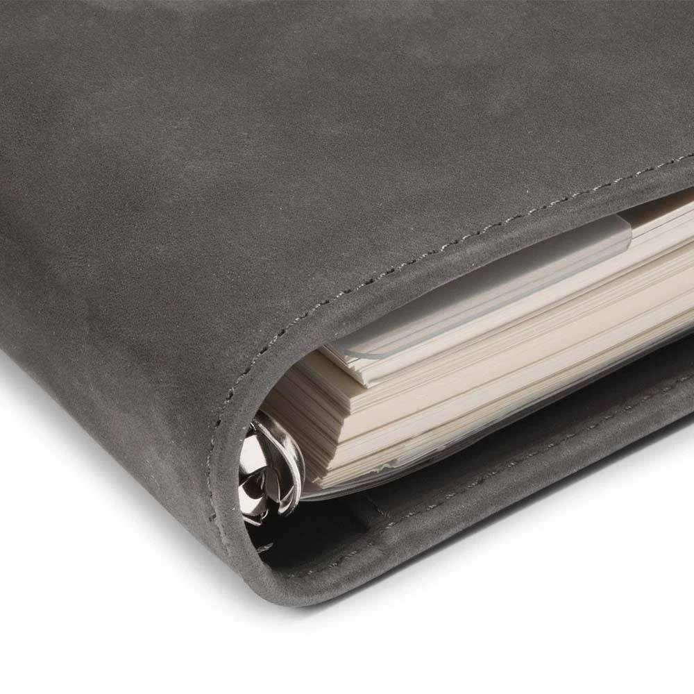 Personal Organiser, leather wash, dark grey