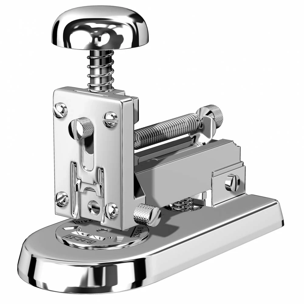 El Casco M5 Stapler, small, chrome with felt on base