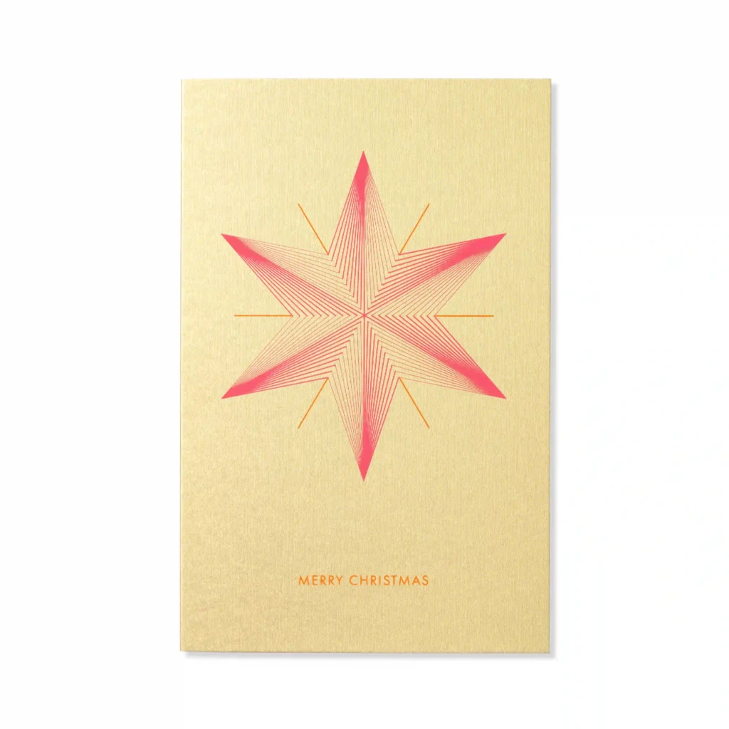 Line Art Greeting Card “Star”