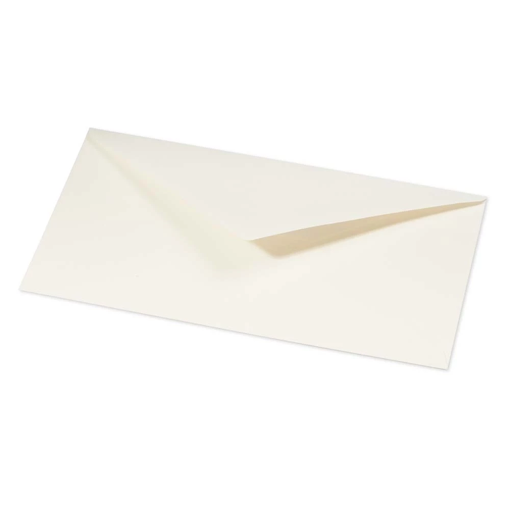 25 long DIN envelopes, Smooth Ivory