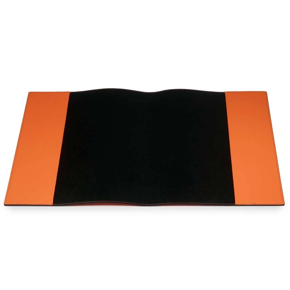 Book cover for DIN A4 books, leather, orange