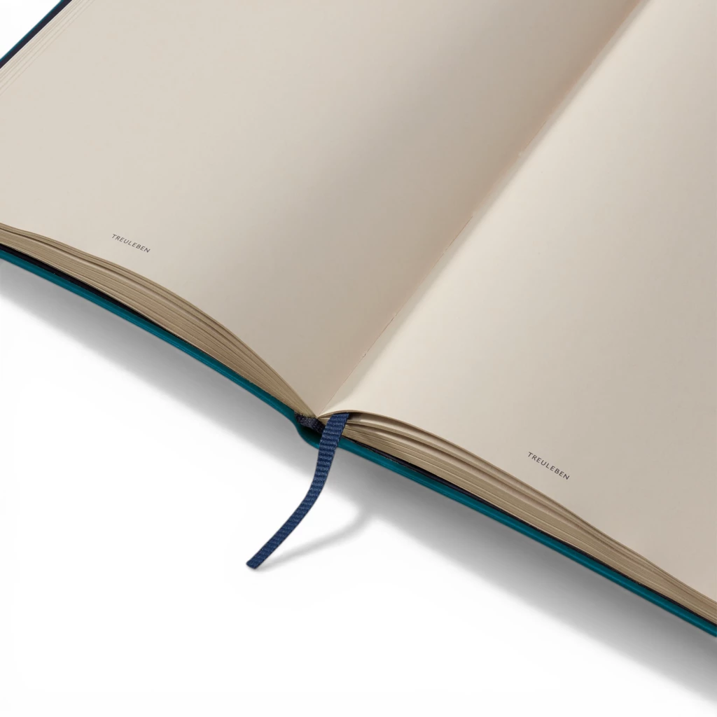 Journal L plain Petrol Green
