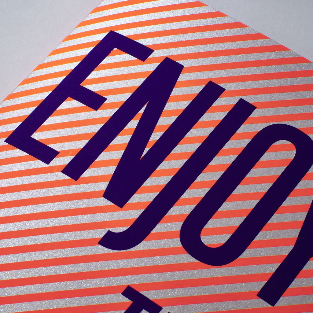 Greeting Card "Enjoy the moment" Lines 